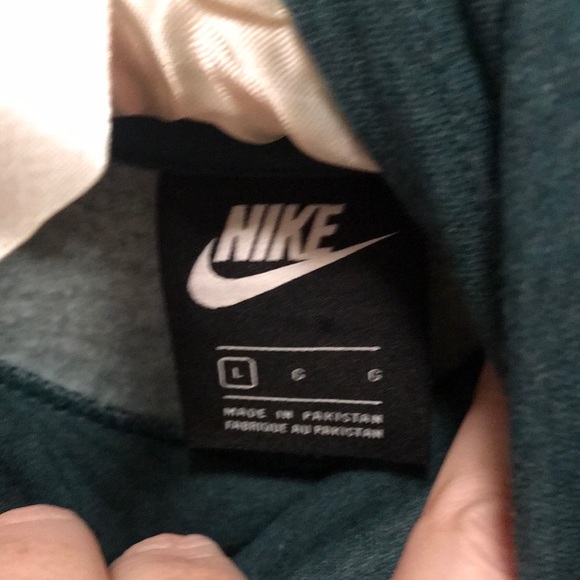 NIKE COWL NECK HOODIE WOMENS L FOREST GREEN - Picture 3 of 6